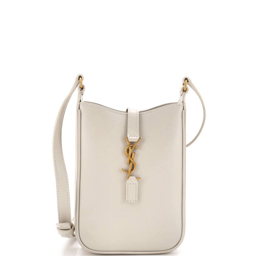 Saint Laurent Mini Le 5 a 7 Vertical Shoulder Bag Leather